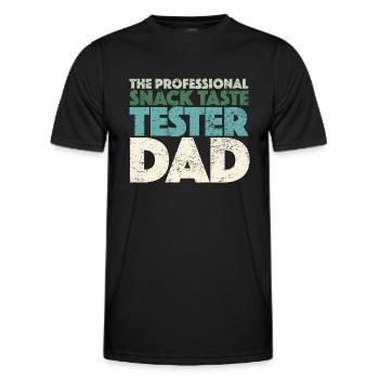 The Professional Snack Taste Tester Dad - Männer Funktions-T-Shirt - Schwarz - Vorne - AI Model Male 178 dark (178cm)