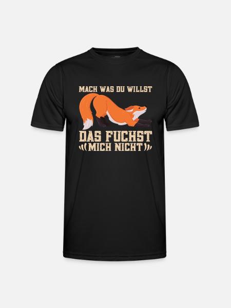 Fuchsbau Motiv für Fuchsliebhaber Füchse Spruch - Männer Funktions-T-Shirt - Schwarz