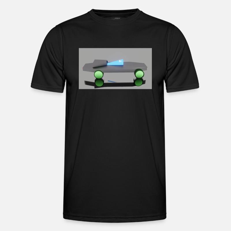 Neon Auto - Männer Funktions-T-Shirt - Schwarz