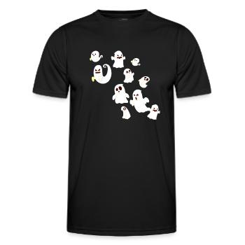 Geister, Gespenster, Gespenst,Geist, karneval - Männer Funktions-T-Shirt - Schwarz - Vorne - AI Model Male 178 dark (178cm)