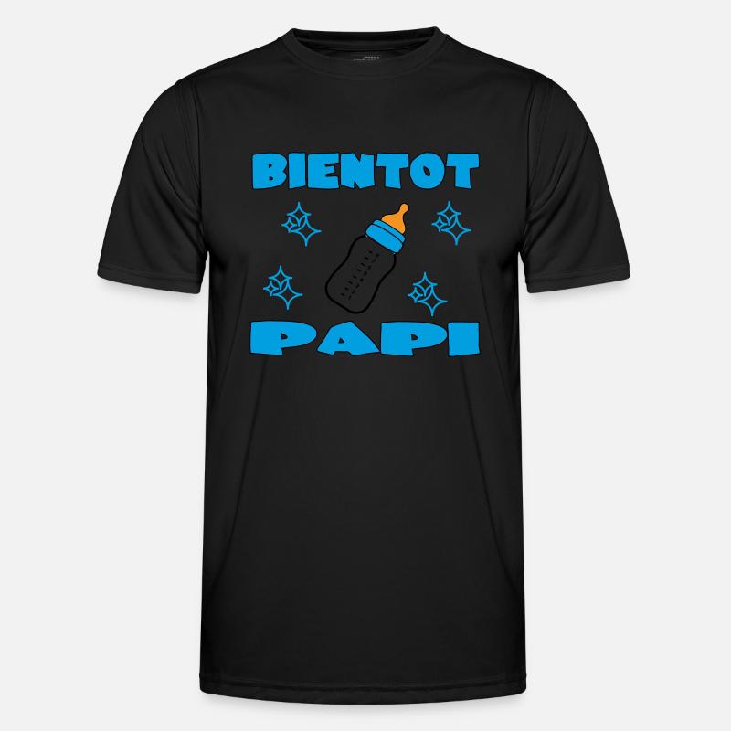 BALD OPA - Männer Funktions-T-Shirt - Schwarz