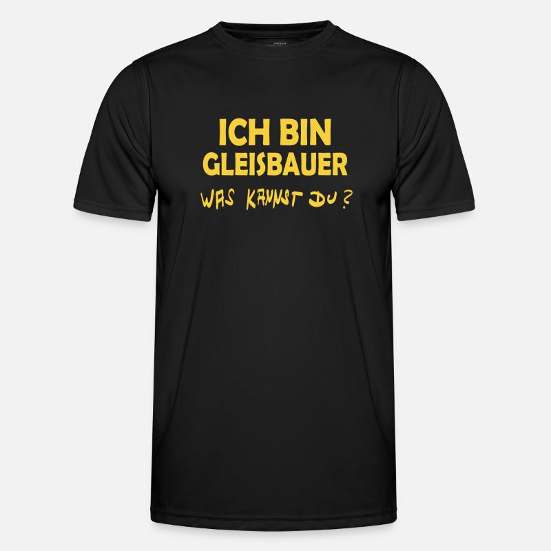 Beruf Gleisbauer Männer Funktions-T-Shirt