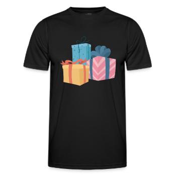 Set cadeau - T-shirt sport Homme - noir - Devant - AI Model Male 178 dark (178cm)