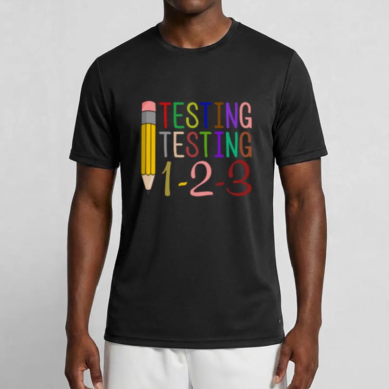Testing, Testing, 1-2-3 Fun Gift Men's Functional T-Shirt