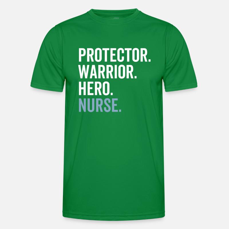 Protector Krieger Held Krankenschwester Männer Funktions-T-Shirt
