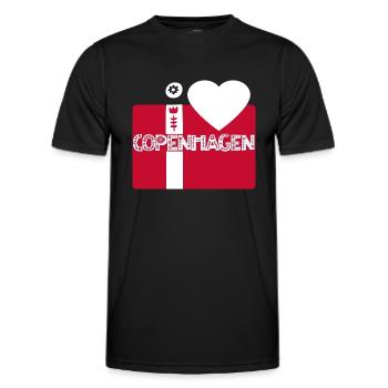 Copenhague - T-shirt sport Homme - noir - Devant - AI Model Male 178 dark (178cm)