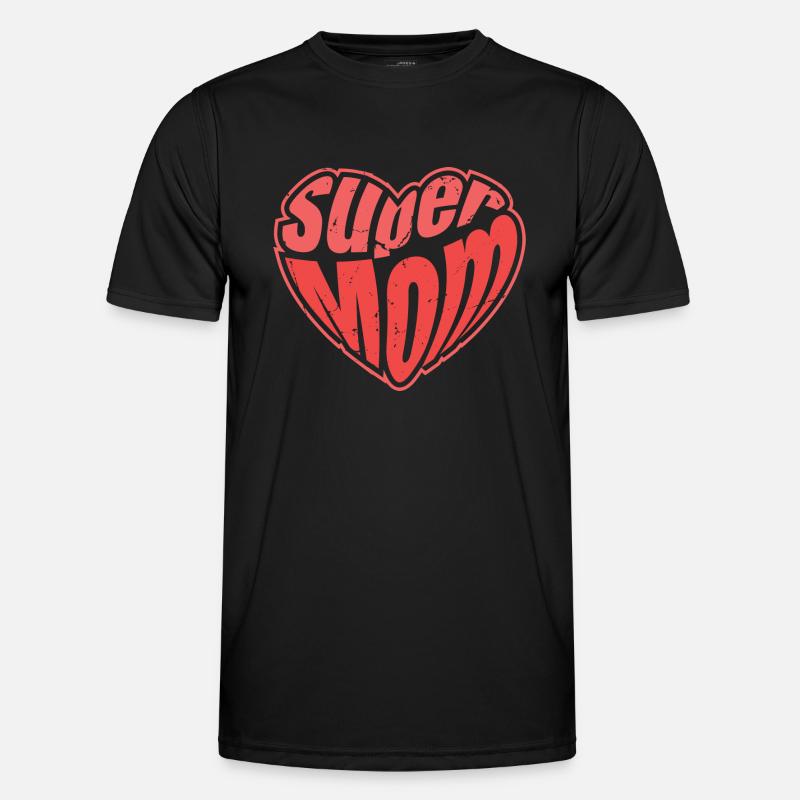 Supermom Mama Muttertag Hero - Männer Funktions-T-Shirt - Schwarz
