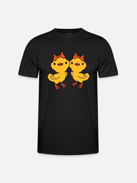 2 Chicks Team Friends - Men's Functional T-Shirt - black