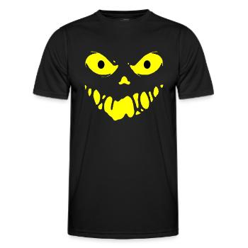 Böses Gesicht - Männer Funktions-T-Shirt - Schwarz - Vorne - AI Model Male 178 dark (178cm)