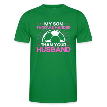 Sohn Sportfan Mutter Geschenk - Männer Funktions-T-Shirt - Kelly Green - Vorne - AI Model Male 178 dark (178cm)