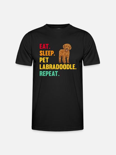 Labradoodle Dog - Men's Functional T-Shirt - black