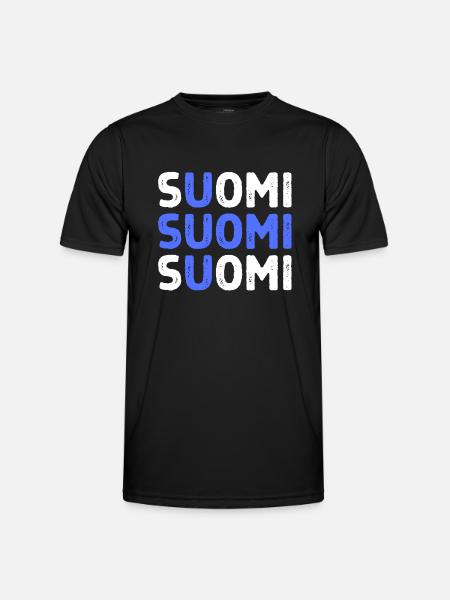 English word flag - Men's Functional T-Shirt - black
