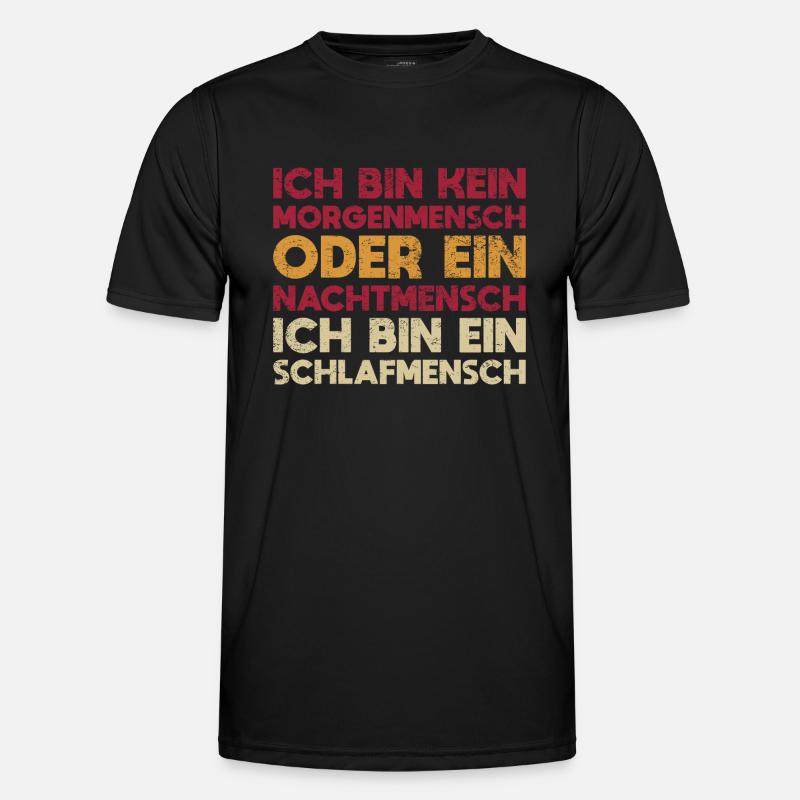 Ich Bin Kein Morgenmensch Oder Ein... Männer Funktions-T-Shirt