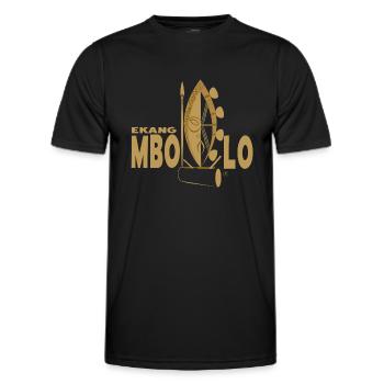 EKANG MBOLO/OR - T-shirt sport Homme - noir - Devant - AI Model Male 178 dark (178cm)