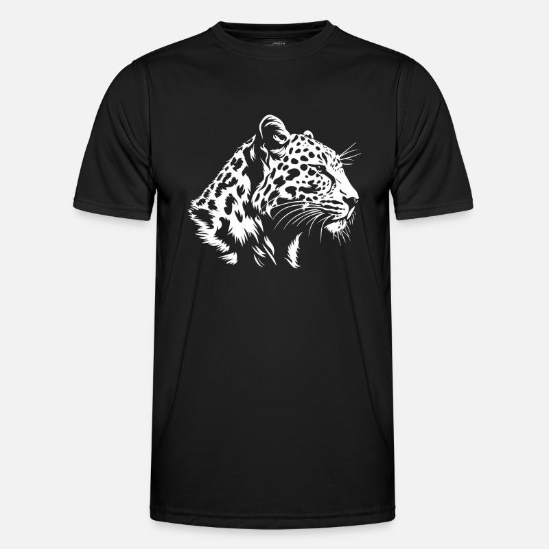 Leopard - Men's Functional T-Shirt - black