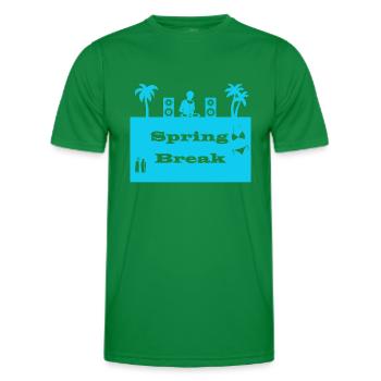 spring break bleu clair - T-shirt sport Homme - vert - Devant - AI Model Male 178 dark (178cm)
