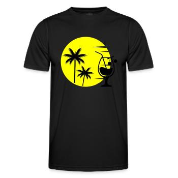 Cocktail Sunset - T-shirt sport Homme - noir - Devant - AI Model Male 178 dark (178cm)