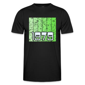 Green 1979 - Men's Functional T-Shirt - black - Front - AI Model Male 178 dark (178cm)