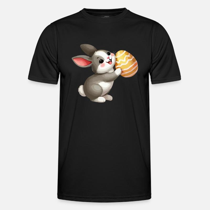bunny rabbit easter - Men's Functional T-Shirt - black
