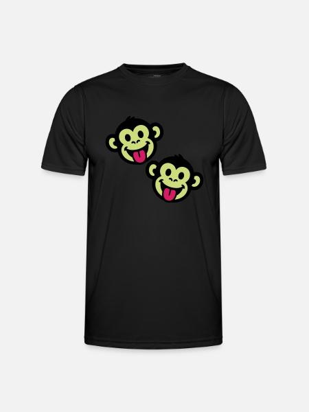 Monkey Funny - Men's Functional T-Shirt - black