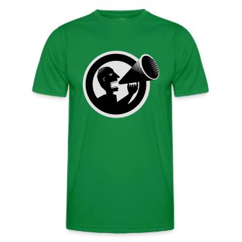 Der Schrei - Männer Funktions-T-Shirt - Kelly Green - Vorne - AI Model Male 178 dark (178cm)