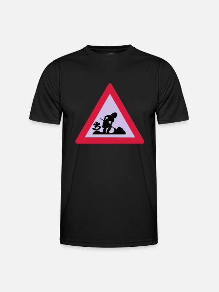 baustelle - Men's Functional T-Shirt - black