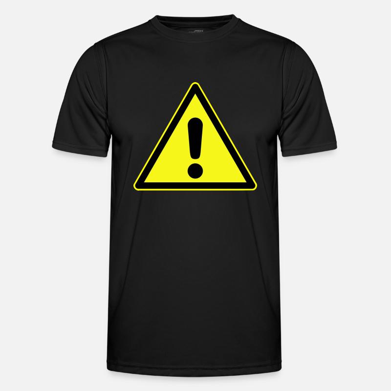 Caution - Men's Functional T-Shirt - black