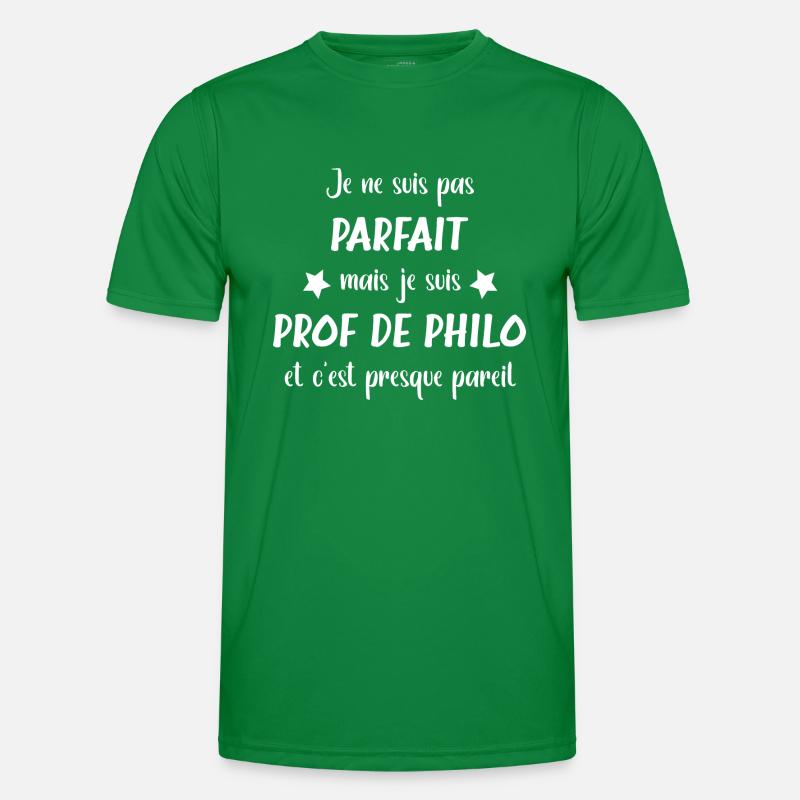 Pas parfait mais je suis prof de philo T-shirt sport Homme