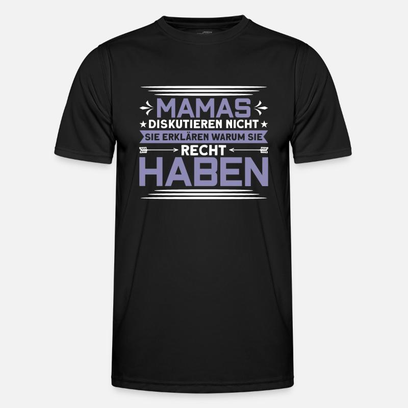Mama Ehefrau Mutter - Männer Funktions-T-Shirt - Schwarz