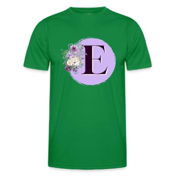 Brief E Blumenkranz - Männer Funktions-T-Shirt - Kelly Green - Vorne - AI Model Male 178 dark (178cm)