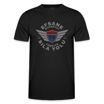 Ardahan - Männer Funktions-T-Shirt - Schwarz - Vorne - AI Model Male 178 dark (178cm)
