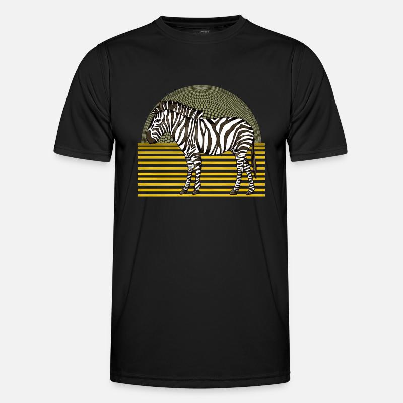 Zebra - Men's Functional T-Shirt - black