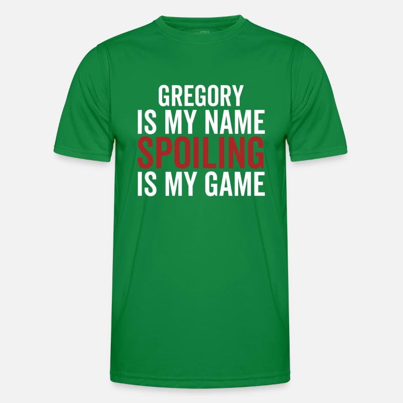 Gregory est mon nom Spoiler est mon jeu T-shirt sport Homme