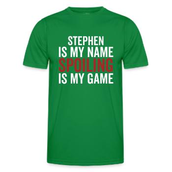 Stephen est mon nom Spoiling est mon jeu - T-shirt sport Homme - vert - Devant - AI Model Male 178 dark (178cm)