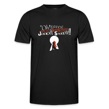 you do know things - Men's Functional T-Shirt - black - Front - AI Model Male 178 dark (178cm)
