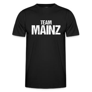 Team Mainz - Männer Funktions-T-Shirt - Schwarz - Vorne - AI Model Male 178 dark (178cm)
