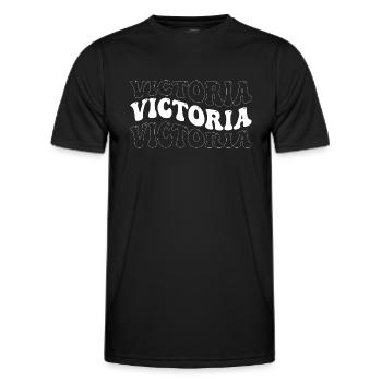 Drôle Victoria Groovy 4 Hommes Femmes Cool Victoria - T-shirt sport Homme - noir - Devant - AI Model Male 178 dark (178cm)