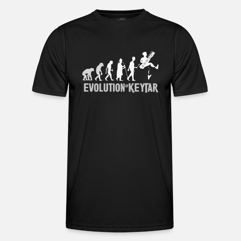 Keytar Keyboard Geschenk - Männer Funktions-T-Shirt - Schwarz