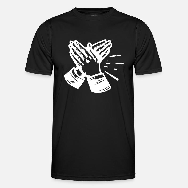Hands Applause Clapping - Men's Functional T-Shirt - black