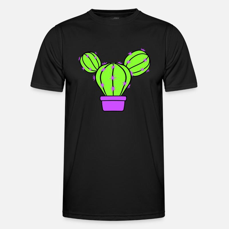 Petit Cactus Épines Désert Cactus Pot de Fleur T-shirt sport Homme
