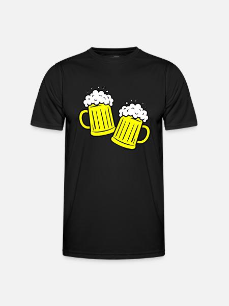 Toasting beer Drinking - Men's Functional T-Shirt - black