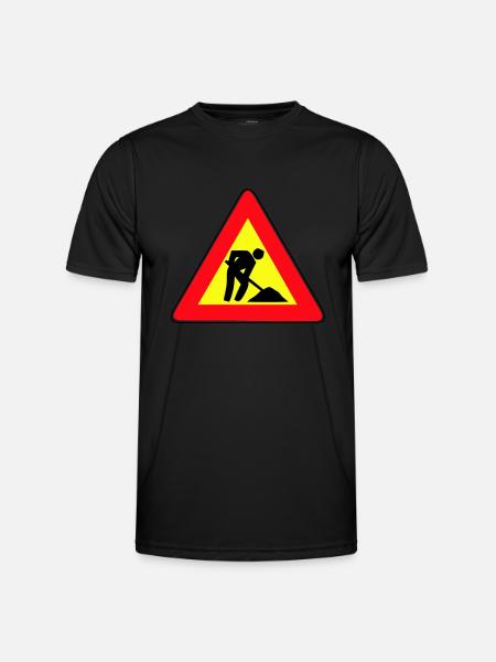 Men at Work - Men's Functional T-Shirt - black