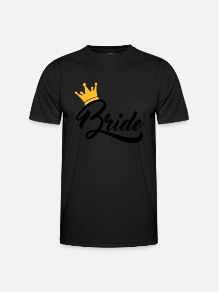 bride - Men's Functional T-Shirt - black
