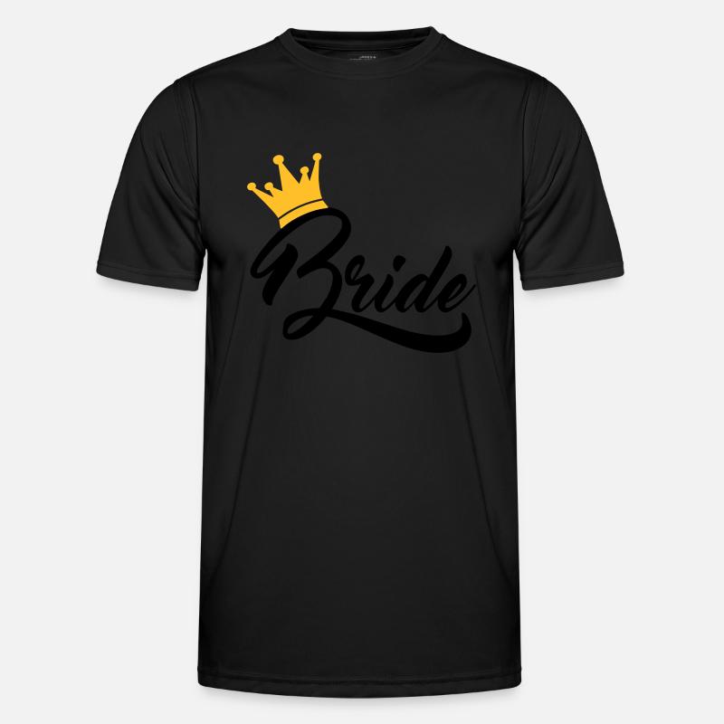 bride - Men's Functional T-Shirt - black