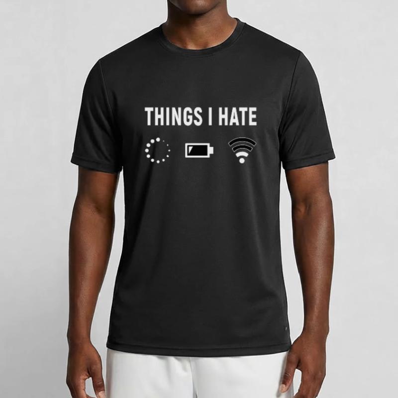 Things I Hate - Programmierer Computer Gamer Männer Funktions-T-Shirt