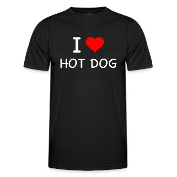 Hot Dog - Männer Funktions-T-Shirt - Schwarz - Vorne - AI Model Male 178 dark (178cm)