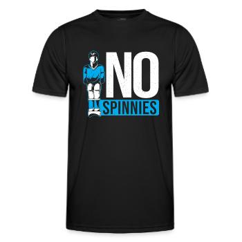 No Spinnies Table Soccer Player Foosball - Männer Funktions-T-Shirt - Schwarz - Vorne - AI Model Male 178 dark (178cm)