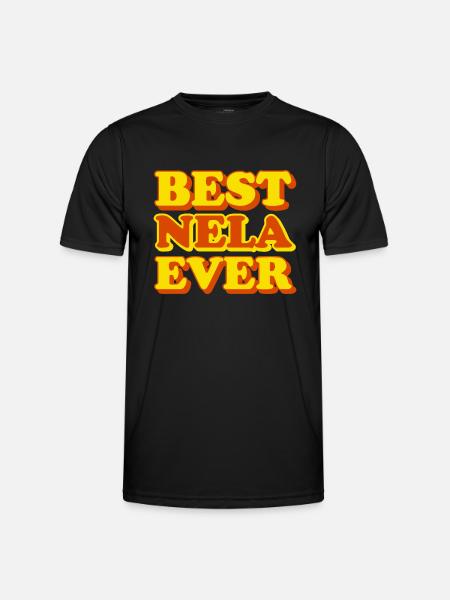 Nela Prénom Drôle Cadeau - T-shirt sport Homme - noir