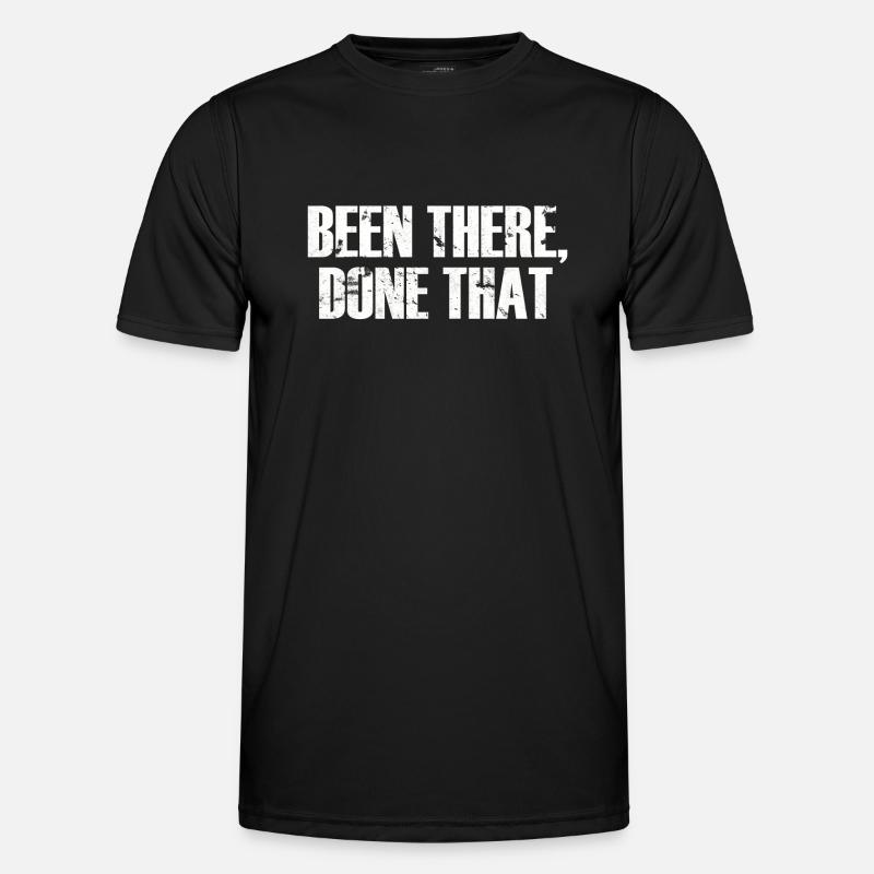 Been There Done That - Männer Funktions-T-Shirt - Schwarz