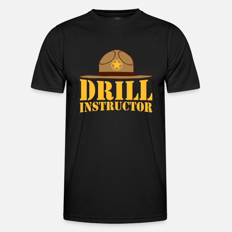 Drill Instructor Sheriff - Men's Functional T-Shirt - black